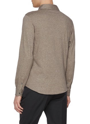 Back View - Click To Enlarge - EQUIL - Cotton Cashmere Pique Shirt