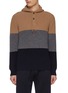 Main View - Click To Enlarge - EQUIL - Colour Block Virgin Wool Hoodie