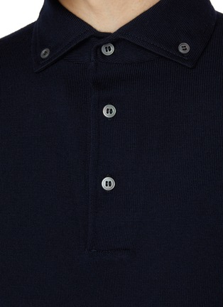  - EQUIL - Button Down Virgin Wool Polo Shirt