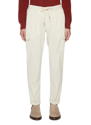 Main View - Click To Enlarge - EQUIL - Drawstring Corduroy Cargo Pants