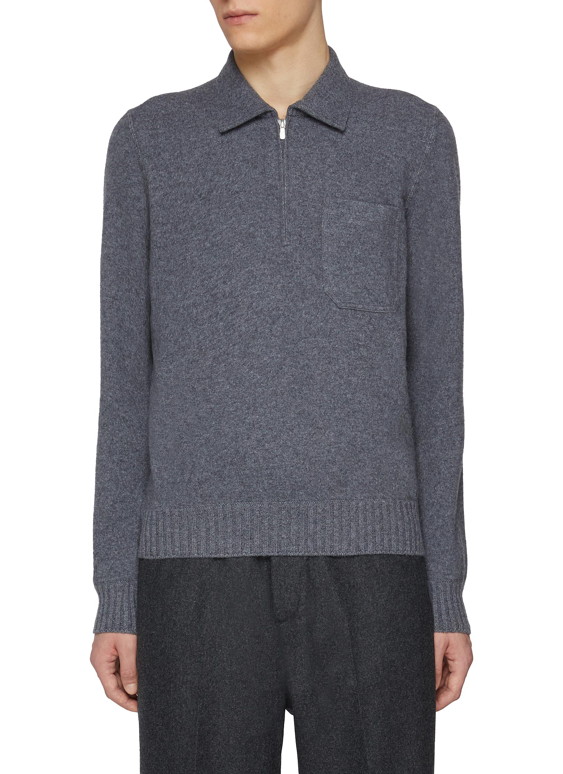 Half Zip Cashmere Sweater