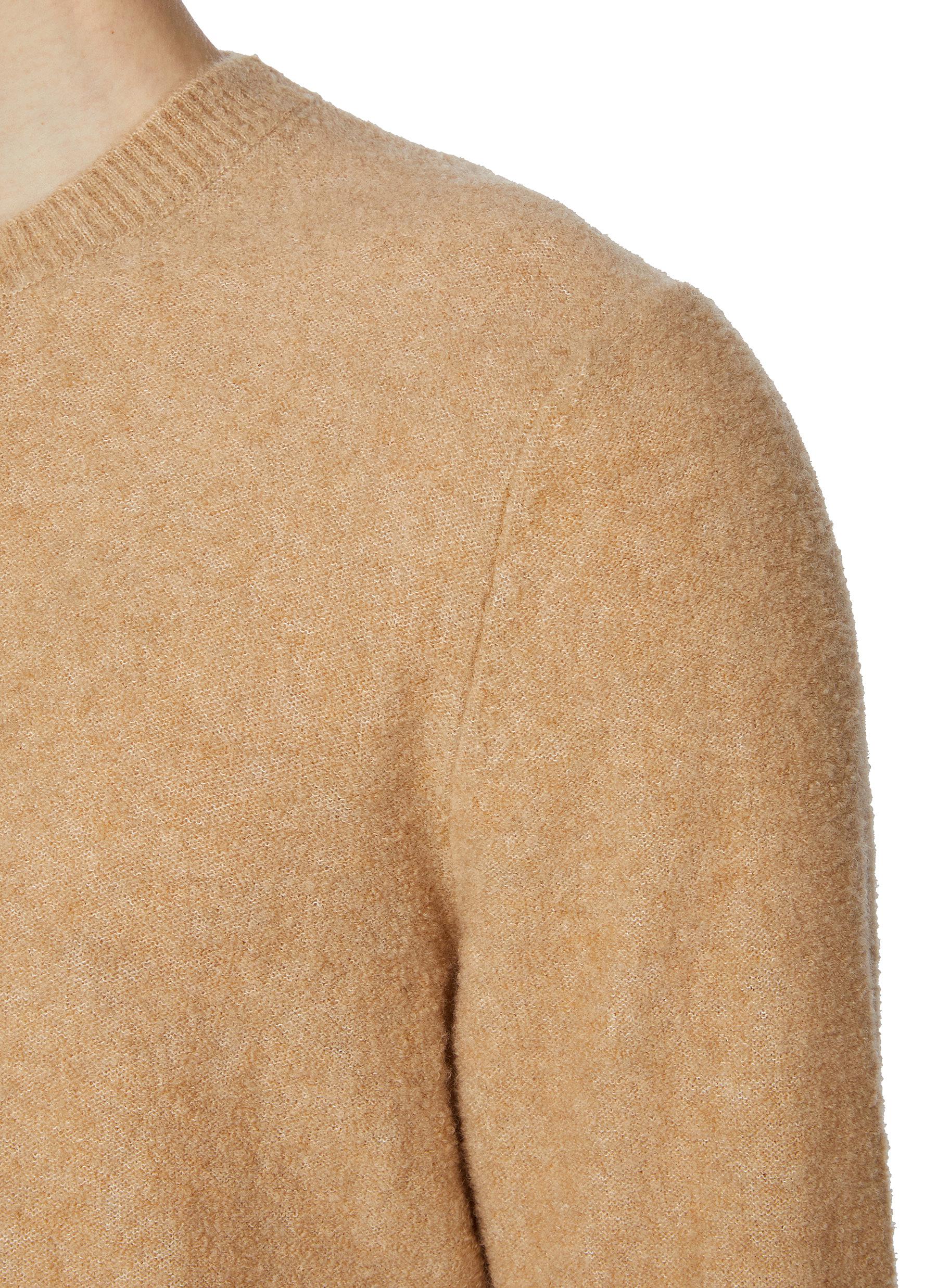 Crewneck Virgin Wool Blend Sweater - Thumbnail 4