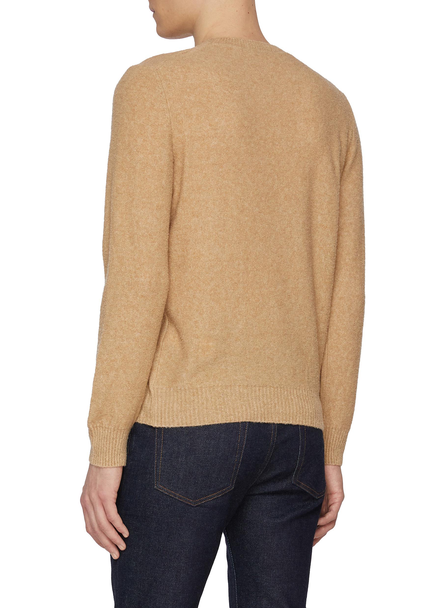 Crewneck Virgin Wool Blend Sweater - Thumbnail 3