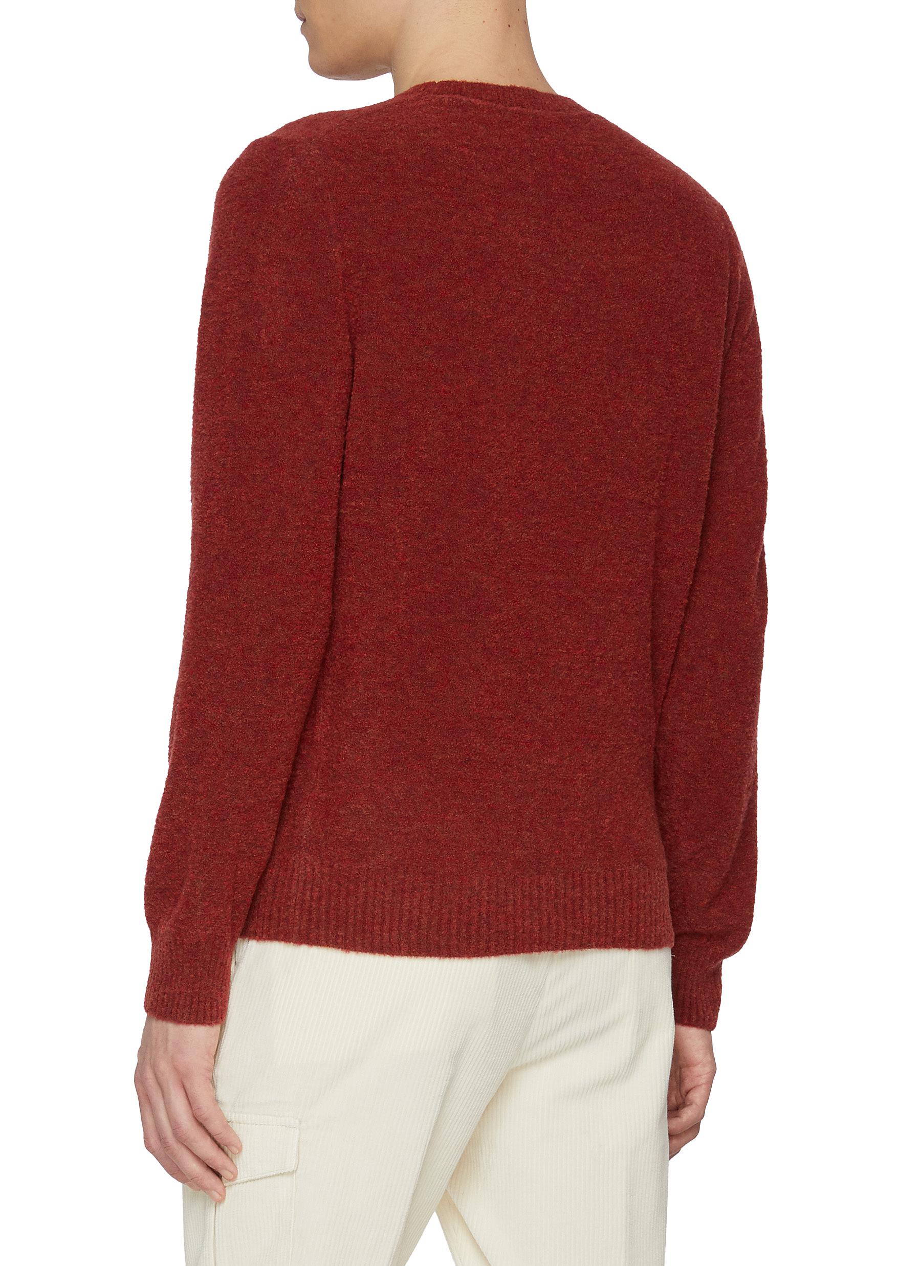 Crewneck Virgin Wool Blend Sweater - Thumbnail 3