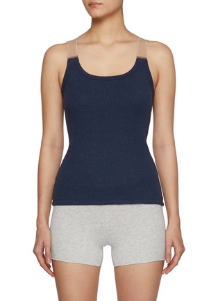 Main View - Click To Enlarge - BASERANGE - Suspend Ribbed Cotton Tank Top