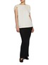 Figure View - Click To Enlarge - BASERANGE - Rodo Shoulder Lace Band Cotton T-Shirt