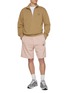 Figure View - Click To Enlarge - MAISON KITSUNÉ - Bold Fox Head Patch Cotton Jogger Shorts