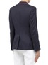 Back View - Click To Enlarge - STELLA MCCARTNEY - Contrast-pipping wool blazer