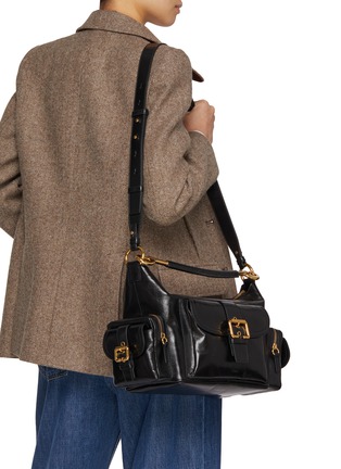 Front View - Click To Enlarge - CHLOÉ - Medium Double Carry Leather Camera Bag