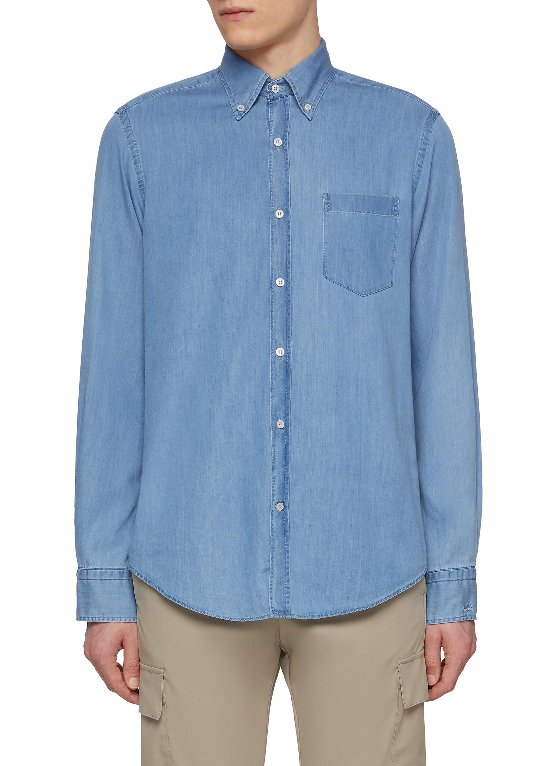 Buttoned Down Pocket Extra Soft Denim Shirt
