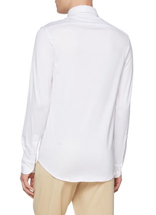 Back View - Click To Enlarge - PAUL & SHARK - Spread Collar Extrasoft Cotton Shirt