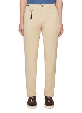 Main View - Click To Enlarge - PAUL & SHARK - Shark Keyring Cotton Silk Blend Stretch Chino Pants