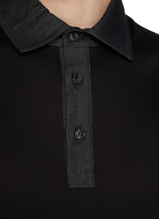  - PAUL & SHARK - Denim Collar Cotton Polo Shirt