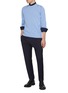 Figure View - Click To Enlarge - PAUL & SHARK - Cool Touch Linen Shoulder Patch Sweater