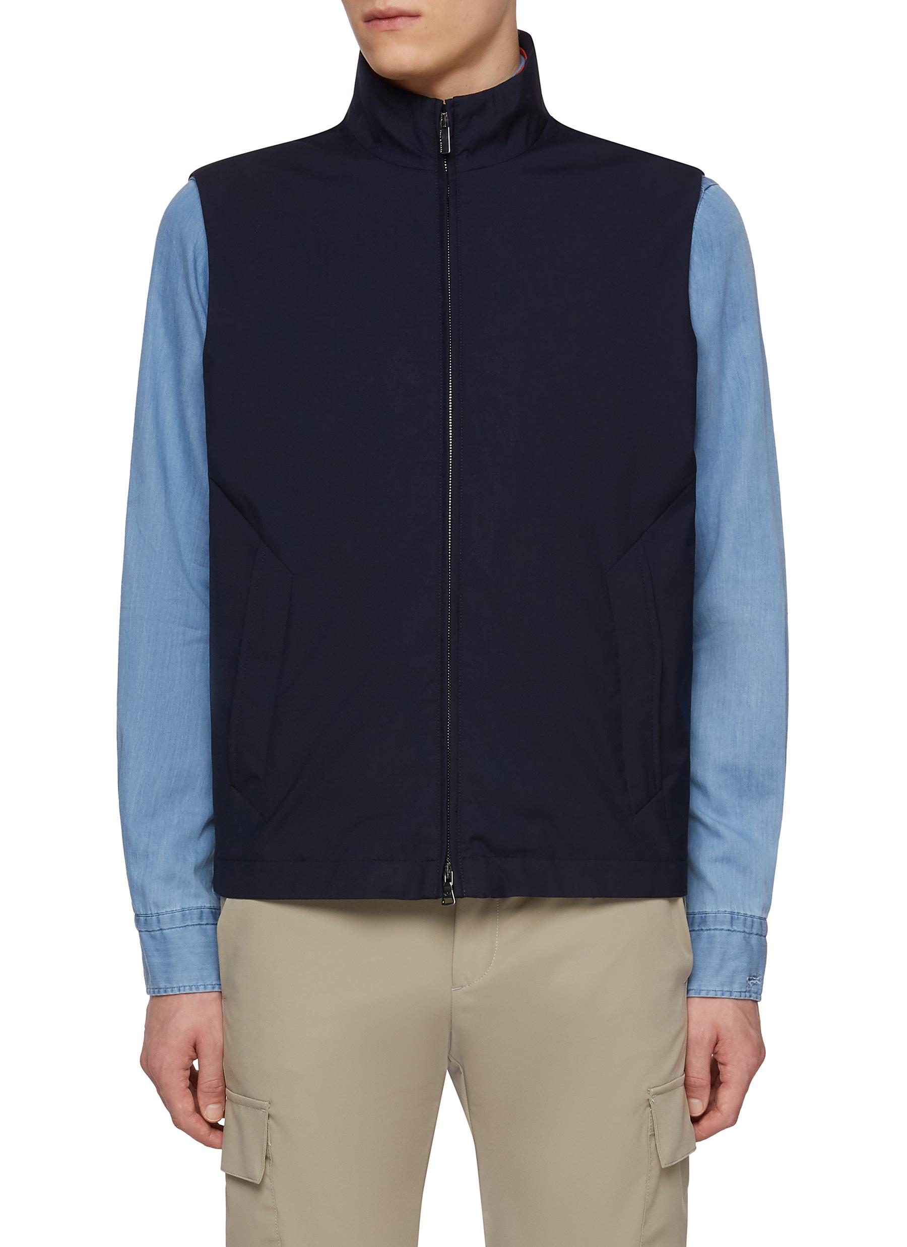 Loro Piana Green Storm System© Virgin Wool Silk Vest