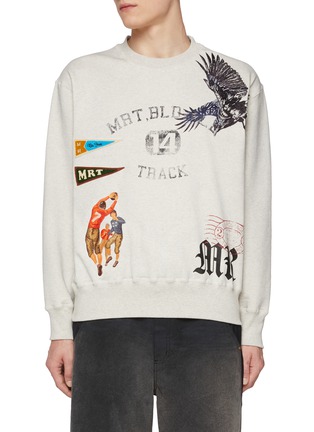 Main View - Click To Enlarge - KHOKI - Graphic Print Cotton Sweatshirt