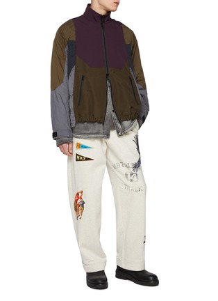 Figure View - Click To Enlarge - KHOKI - Graphic Print Cotton Sweatpants