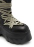 Detail View - Click To Enlarge - RICK OWENS  - Megalace Mega Tractor Leather Boots