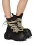 Figure View - Click To Enlarge - RICK OWENS  - Megalace Mega Tractor Leather Boots
