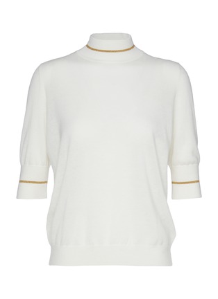 Main View - Click To Enlarge - ERES - Decembre Mock Neck Cashmere Sweater