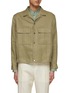 Main View - Click To Enlarge - ZEGNA - Button Up Linen Overshirt