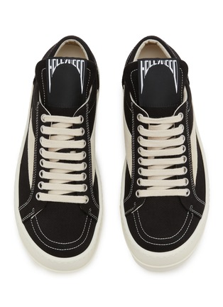 Detail View - Click To Enlarge - RICK OWENS DRKSHDW - Vintage Overdyed Denim Suede Women's Sneakers