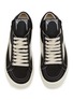 Detail View - Click To Enlarge - RICK OWENS DRKSHDW - Vintage Overdyed Denim Suede Women's Sneakers