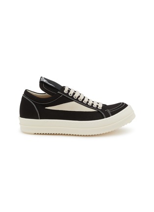 Main View - Click To Enlarge - RICK OWENS DRKSHDW - Vintage Overdyed Denim Suede Women's Sneakers