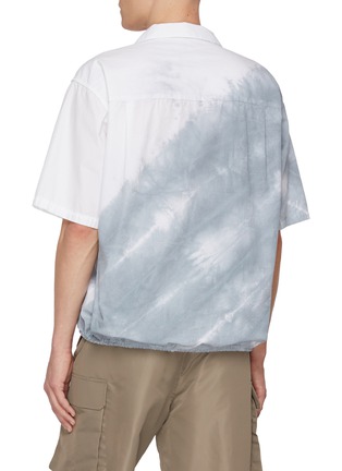 Back View - Click To Enlarge - NANAMICA - Tie Dye Drawstring Hem Cotton Blend Shirt