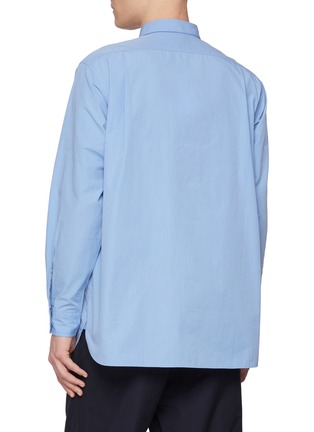 Back View - Click To Enlarge - NANAMICA - Pocket Cotton Blend Wind Shirt