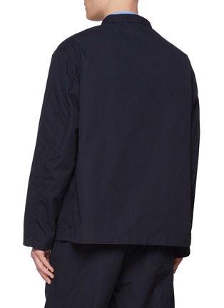 Back View - Click To Enlarge - NANAMICA - Mandarin Collar Cotton Blend Jacket