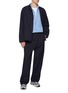 Figure View - Click To Enlarge - NANAMICA - Mandarin Collar Cotton Blend Jacket