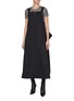 Figure View - Click To Enlarge - JUUN.J - Sleeveless Pleated Overall Dress