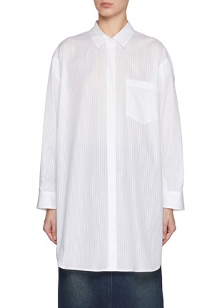 JUUN.J | Striped Oversized Cotton Shirt