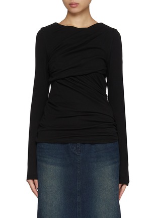 Main View - Click To Enlarge - JUUN.J - Twisted Long Sleeve T-shirt