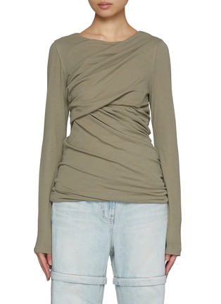 Main View - Click To Enlarge - JUUN.J - Twisted Long Sleeve T-shirt