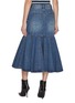 Back View - Click To Enlarge - JUUN.J - Dark Wash Denim Mermaid Skirt