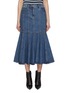 Main View - Click To Enlarge - JUUN.J - Dark Wash Denim Mermaid Skirt