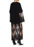 Back View - Click To Enlarge - JUUN.J - Lace Layered Jersey Dress