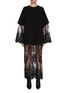 Main View - Click To Enlarge - JUUN.J - Lace Layered Jersey Dress