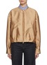 Main View - Click To Enlarge - MONCLER - Collarless Zip Up Cotton Jacket