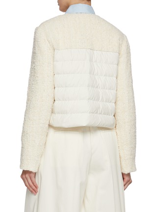 Back View - Click To Enlarge - MONCLER - Dauphin Collarless Hybrid Cotton Blend Jacket