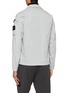 Back View - Click To Enlarge - STONE ISLAND - Sleeve Pocket Zip Up Cotton Blend Shirt Jacket