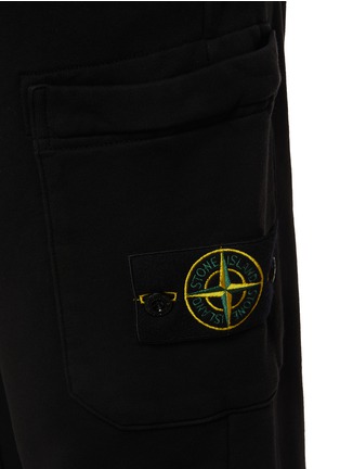  - STONE ISLAND - Logo Patch Cotton Cargo Jogger Pants