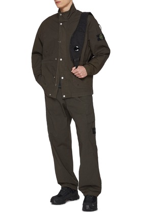 Figure View - Click To Enlarge - STONE ISLAND - Spec Stretch Ripstop Tc Military Blouson Jacket