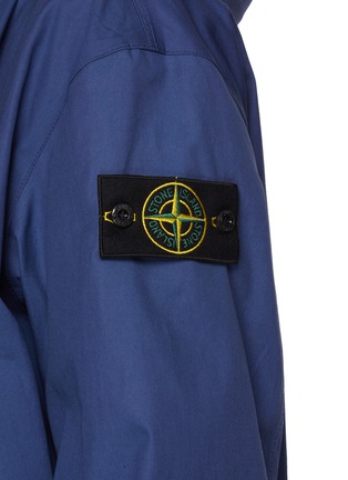  - STONE ISLAND - Arm Logo Patch Cotton Hooded Jacket