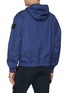 Back View - Click To Enlarge - STONE ISLAND - Arm Logo Patch Cotton Hooded Jacket