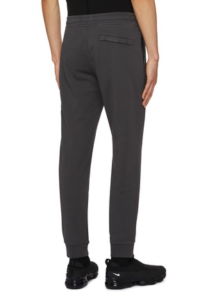 Back View - Click To Enlarge - STONE ISLAND - Logo Patch Cotton Cargo Jogger Pants