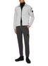 Figure View - Click To Enlarge - STONE ISLAND - Logo Patch Cotton Cargo Jogger Pants