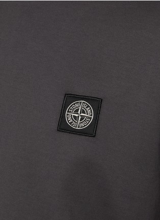  - STONE ISLAND - Logo Patch Cotton T-Shirt